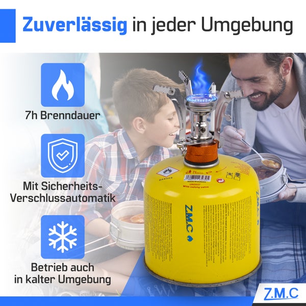 Z.M.C 3X Gaskartuschen 300g, Propan/Butan Gas 600ml, Gaskartusche EN417 Eurogewinde Anschluss, Schraubkartusche für Gaskocher, Gasbrenner, Unkrautbrenner, Universal Druckgasdose mit Schraubventil