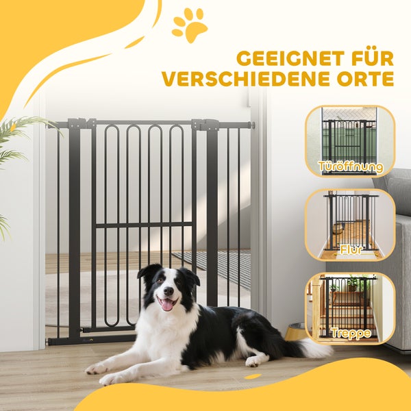 Hundesicherungsgitter in verschiedenen Einsatzorten mit Hund