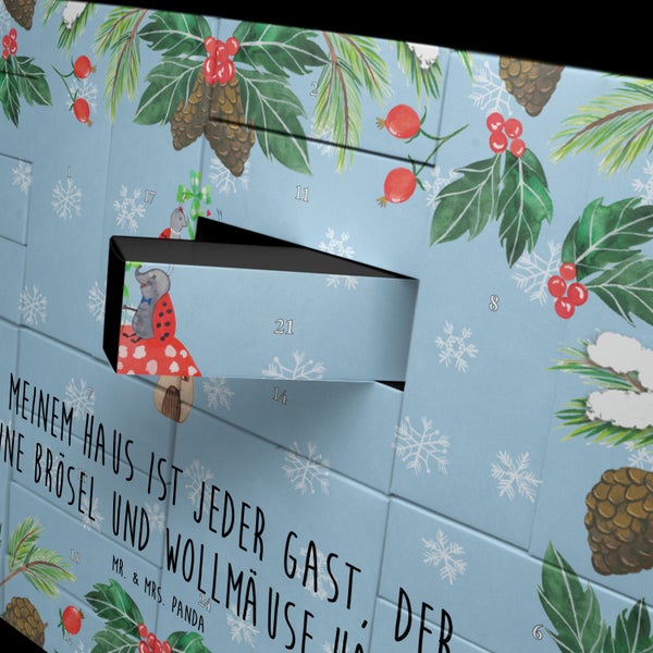 Mr. & Mrs. Panda Befüllbarer Adventskalender Marienkäfer Fliegenpilz - Blau Pastell