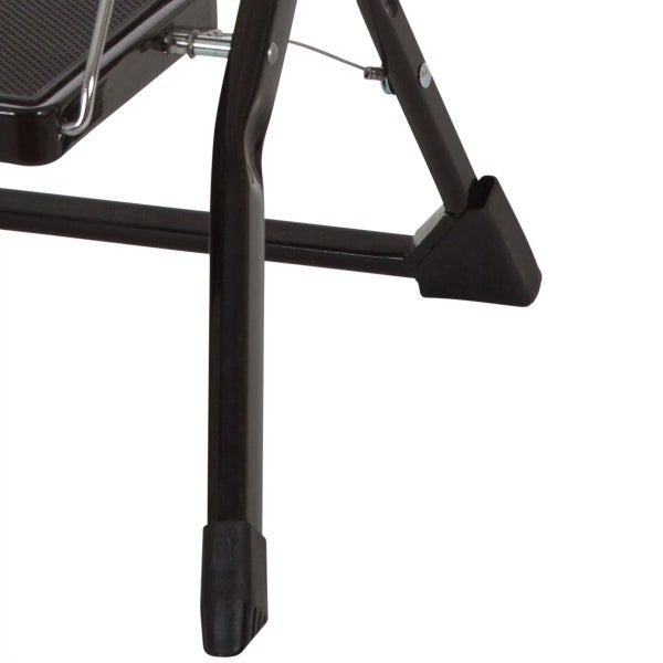 Detailansicht einer Trittleiter aus Metall