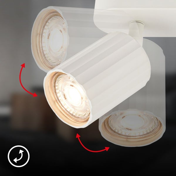Deckenstrahler Deckenleuchte Deckenlampe Schlafzimmer Schwenkbar 2-flammig