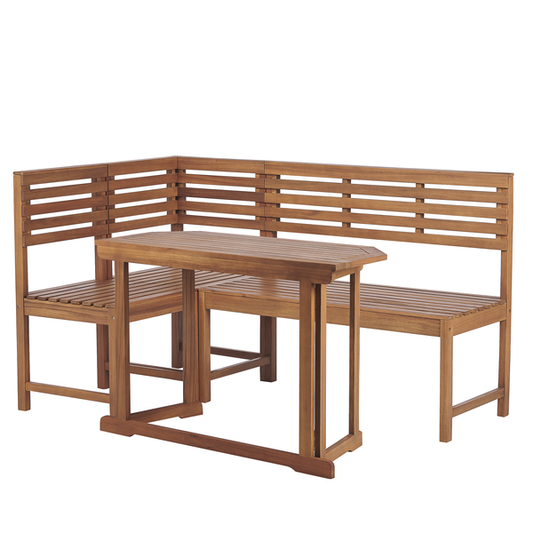 Balkonmöbel Set 4-Sitzer TREIA Akazienholz Braun