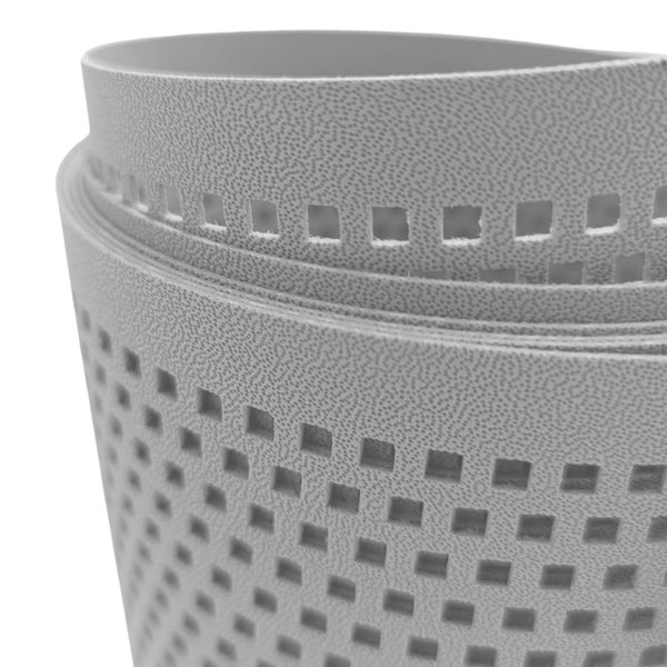 Blick auf eine perforierte Antirutschmatte auf einer Rolle