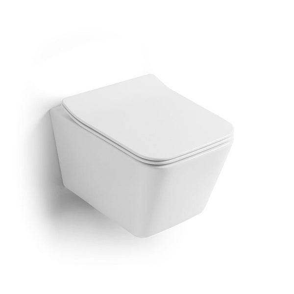 Spülrandlose WC-Kombination mit  Toilettensitz mit  Absenkautomatik | Rock