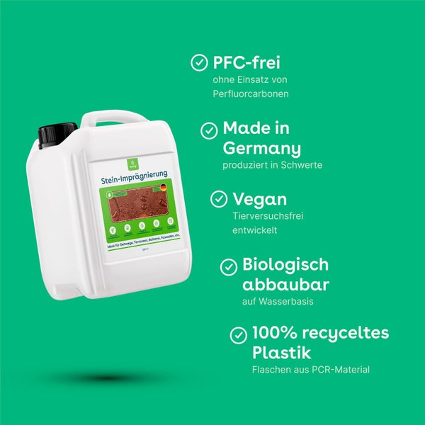 eco:fy Stein-Imprägnierung • Versiegelung gegen Regen und Schmutz
