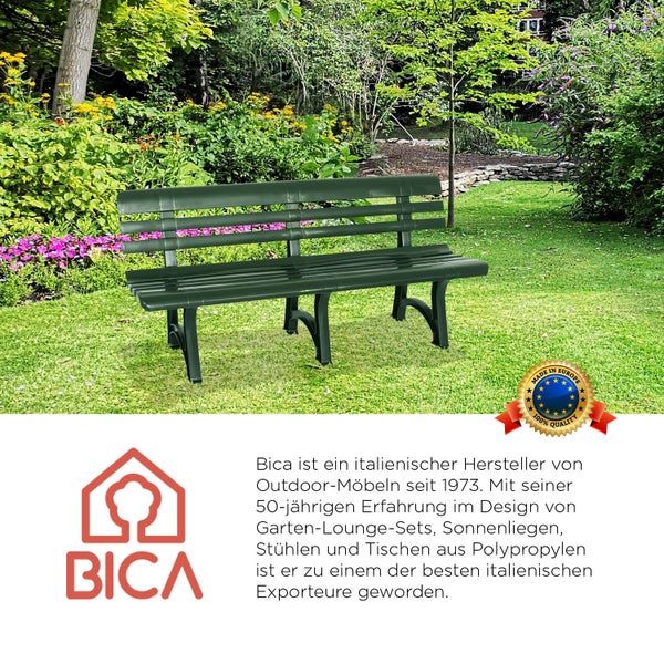 BICA Olimpia 3-Sitzer Gartenbank in Grün