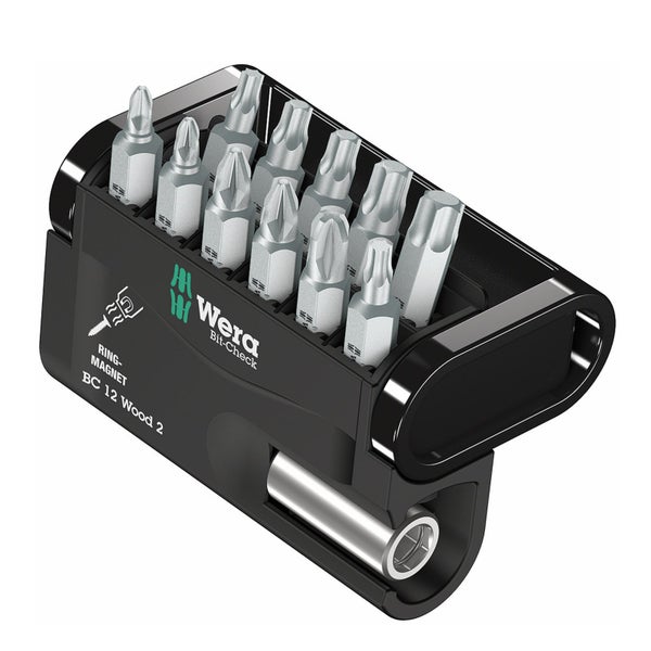 Wera Bit-Check BC 12 Wood 2 mit verschiedenen Bits
