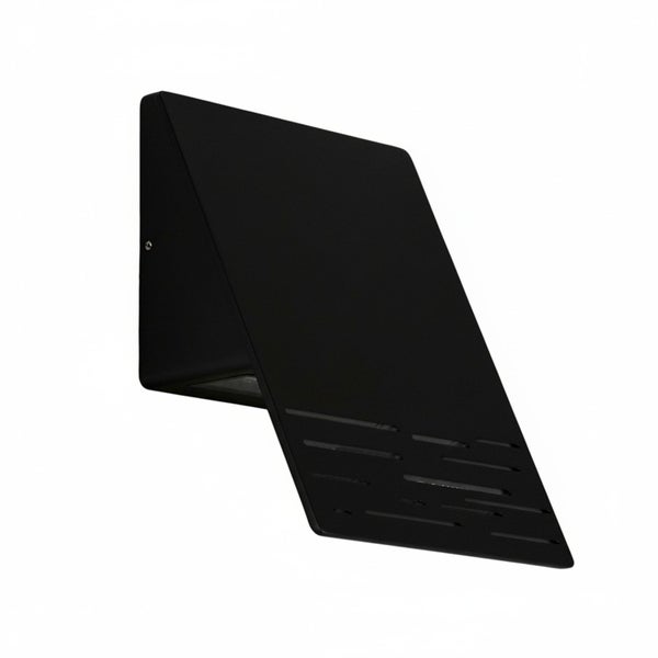 Schwarze Wandleuchte für den Außenbereich mit Schlitzdesign