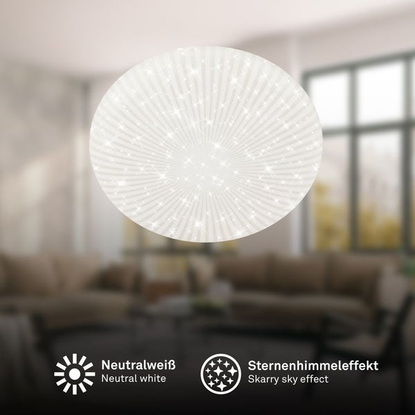 LED Deckenlampe Deckenleuchte Wohnzimmer Neutralweiß Sternenhimmel