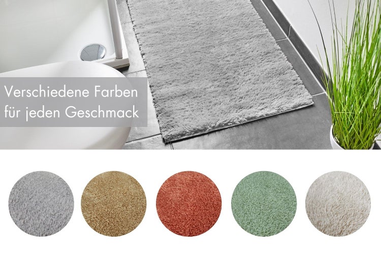 Badematte Florida 60 x 100 cm in Grau