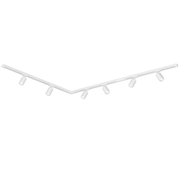Briloner Rail Schienensystem, Komplettset, 6x GU10 Spots, Schwenkbar, Drehbar, Weiß, 3 m