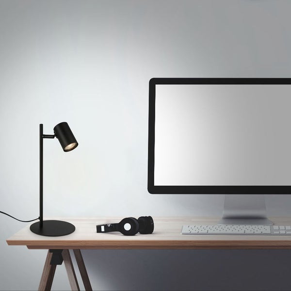 Tischleuchte Tischlampe Schreibtischlampe verstellbar 1xGU10 9W schwarz Briloner