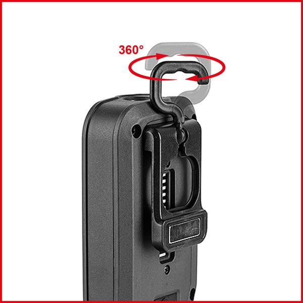 360 Grad drehbarer Haken an einem Werkzeug