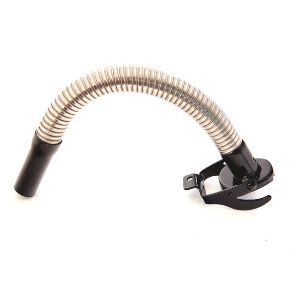 BW® Ausgießer flexibel für Kraftstoffkanister Metall Benzinkanister 5 / 10 / 20 Liter - Flexrohr 25mm für Diesel mit Halterung für 10 / 20 Liter Kanister - Schwarz - RAL 9005 - Made in Europe