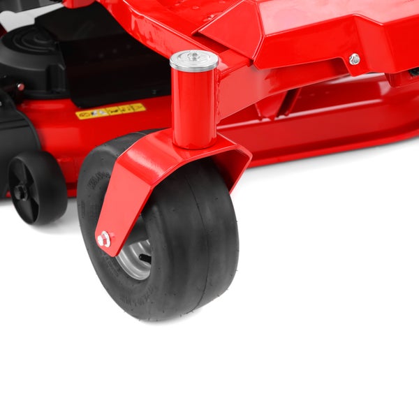 Rote Hecht Gartenmaschine mit schwarzer Montageplatte und Hecht Logo.