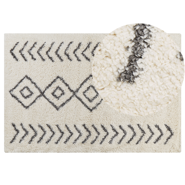 Zottelteppich AYRUM Hellbeige 200 x 300 cm