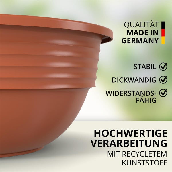 Plastard Blumenschale Terrakotta Ø 45 cm Pflanzschale Schale
