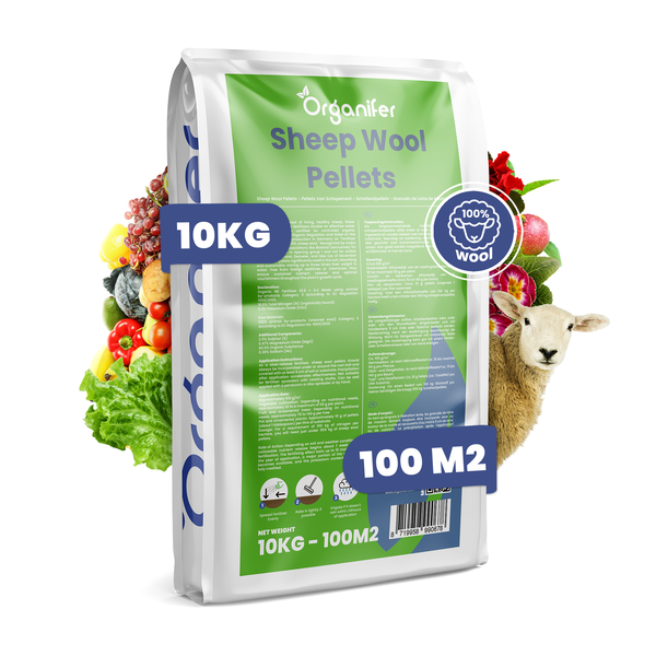 Wollpellets Bio-Dünger (10 kg für 100 m2) - Organifer