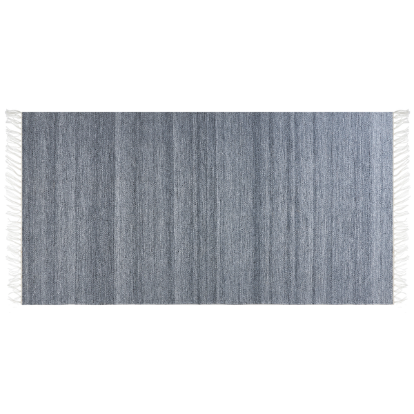 Teppich grau 80 x 150 cm Kurzflor MALHIA