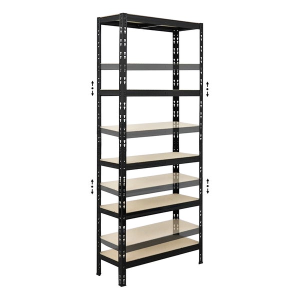 PROREGAL Mega Deal 2x Schwerlastregal APOLLO HxBxT 180 x 75 x 30 cm Fachlast 175kg Schwarz