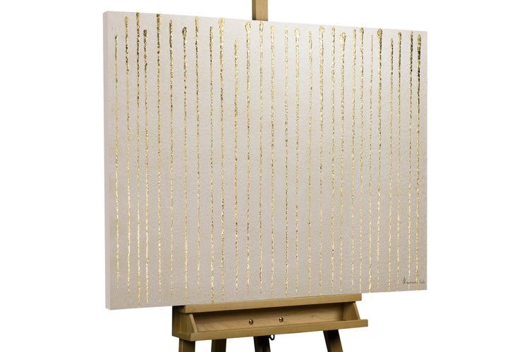 Handgemaltes Gemälde Acrylfarbe 100x75cm Beige