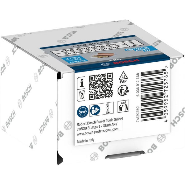 Bosch Pressbacke PRO SF 150 CU, Verpackung