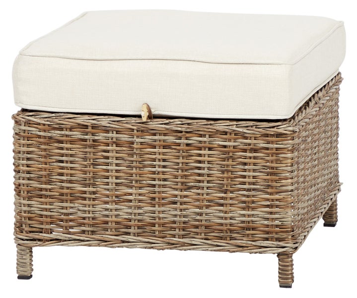 Graue Kunststoff-Lagerbox mit Griff