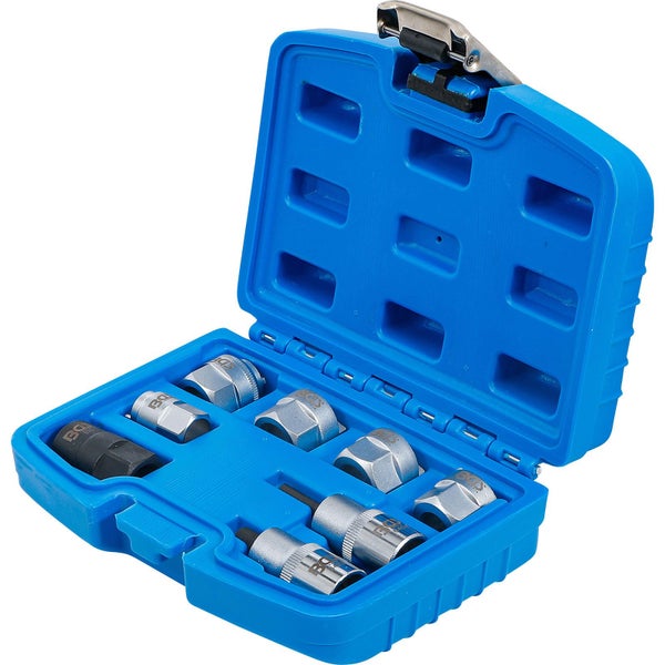 Steckschlüssel-Satz in blauem Werkzeugkoffer
