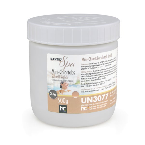 Bayzid Spa Mini-Chlortabletten, 500 Gramm, zur Wasserdesinfektion
