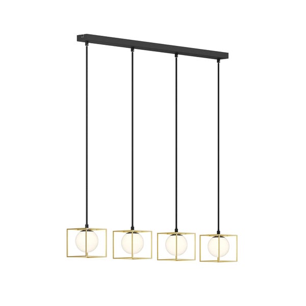 Lindby Pendelleuchte Aloam (Modern) aus Glas (4 flammig, G9) - Hängelampe Esstischlampe Hängeleuchte Wohnzimmerleuchte