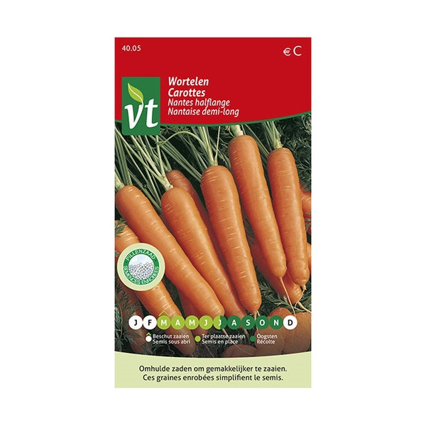 Karottensamenpackung Nantes halb lang