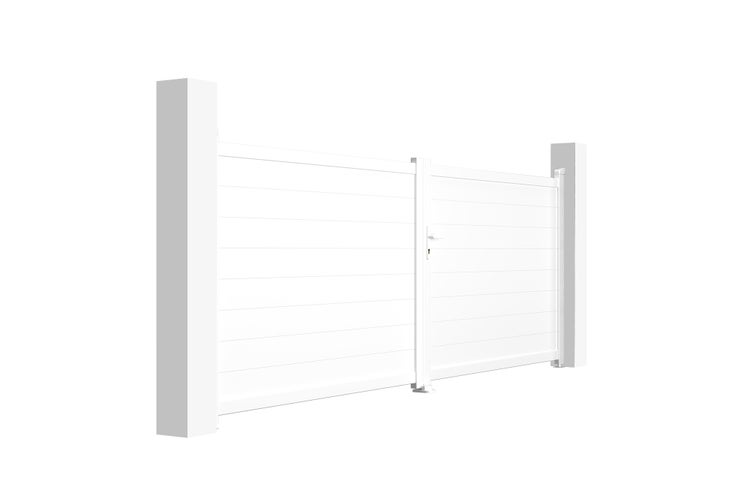 Gartentor mit Pfosten, abschließbar