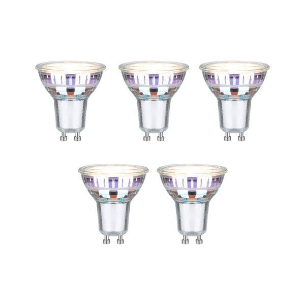 Eco-Line Set LED Reflektor GU10 5x450lm 5x2,5W 3000K Silber
