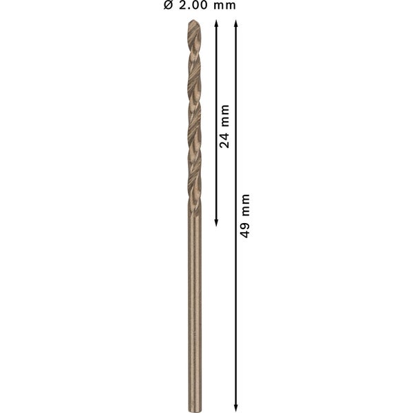 Bosch PRO Stainless Steel HSS-Co Spiralbohrer 2 x 24 x 49 mm - 2608585874