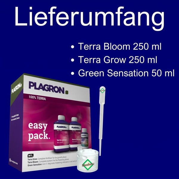 Plagron Dünger Easy Pack mit Terra Bloom, Terra Grow und Green Sensation