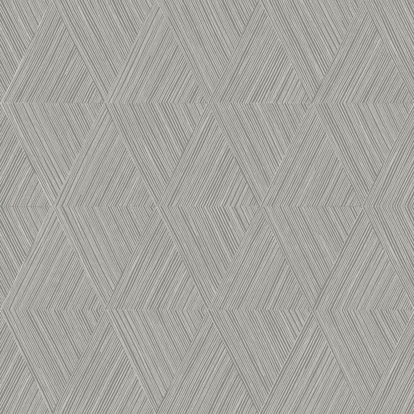 Tapete mit geometrischem Rautenmuster und Linien