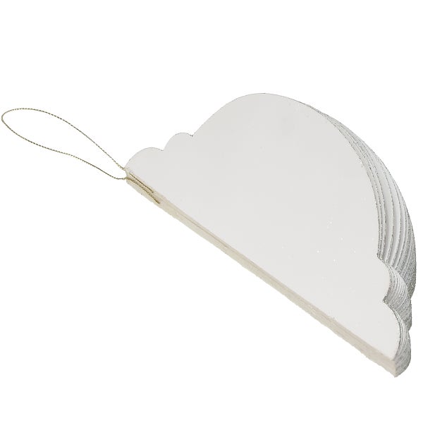 Wolkenanhänger aus Holz mit Schlaufe