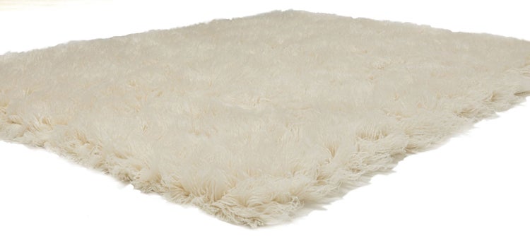 Flokati-Teppich Luxus Flokati 2500 Wollweiß 170x170 cm