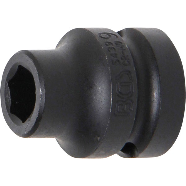 BGS Kraft-Steckschlüssel-Einsatz Sechskant Antrieb Innenvierkant 12,5 (1/2) SW 9 mm - 5439