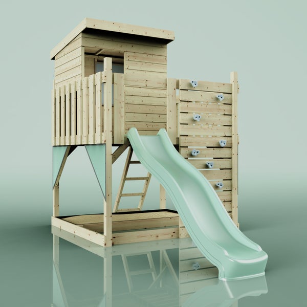 OutdoorToys Stelzenhaus Polarlicht aus Holz in Grün