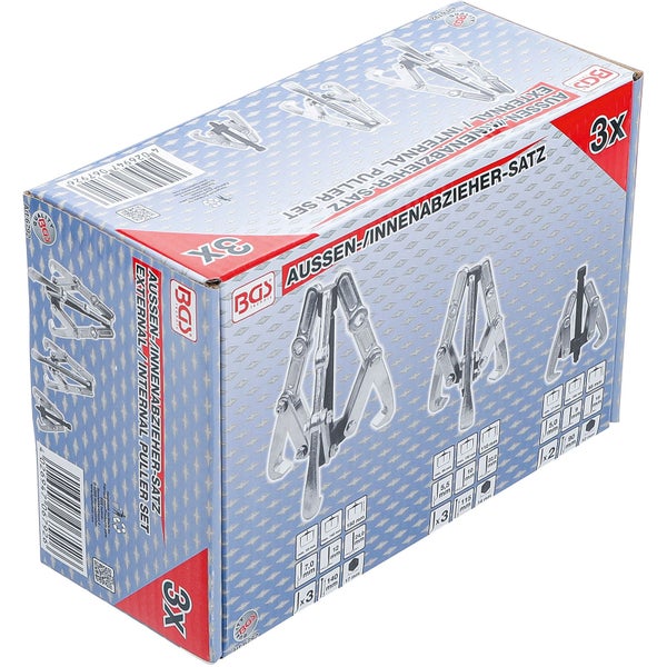 Drei Abzieher Werkzeuge in verschiedenen Größen.