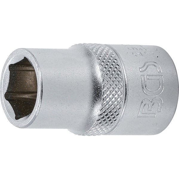 BGS Steckschlüssel-Einsatz Sechskant Antrieb Innenvierkant 12,5 mm (1/2) SW 13 mm - 2913