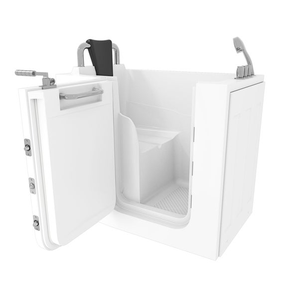 Seniorenbadewanne mit Tür und integriertem Sitz für den barrierefreien Zugang und sicheres Baden