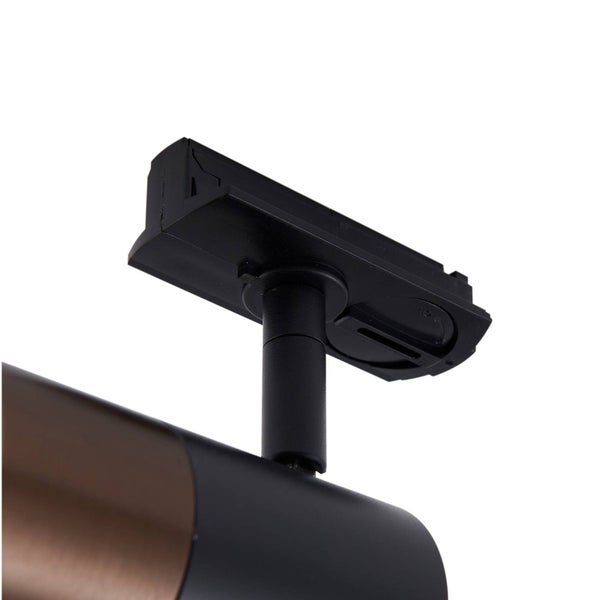 Lindby Stromschienenleuchte Linaro (Modern) in Schwarz aus Aluminium (1 flammig, GU10) - 1-Phasen Stromschiene Stromschienenstrahler Wohnzimmerleuchte