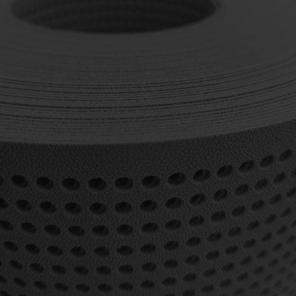 Nahaufnahme eines Rollbords mit Löchern für Belüftung