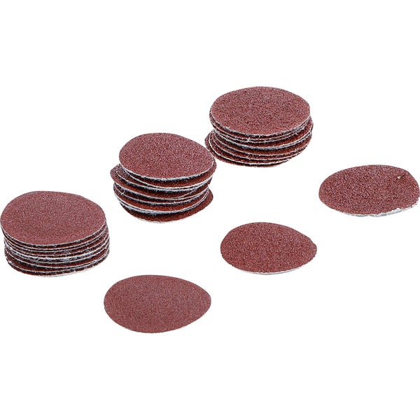 BGS Schleifblatt-Satz für Exzenterschleifer Ø 30 mm K 60 - 80 - 120 30tlg. - 70193