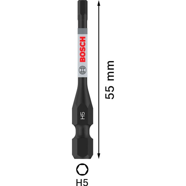 Bosch PRO Hex Impact Bit H5 55 mm 2-tlg. - 2608522557