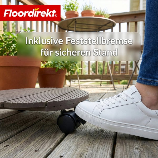 Pflanzenroller mit Feststellbremse für sicheren Stand