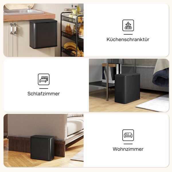 Abfallbehälter für Küche, Schlafzimmer und Wohnzimmer