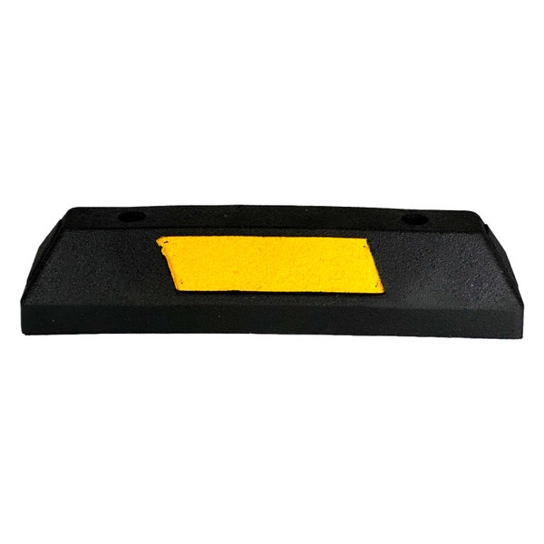 UvV WHEEL Radstopper Parkplatzabgrenzung 100% Gummi / 550 mm / schwarz-gelb